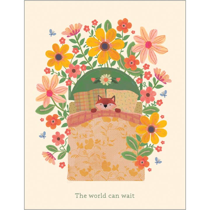 Tarjeta de recuperación para el día de enfermedad del zorro acogedor para venta al por mayor de Studio Eleven Papers