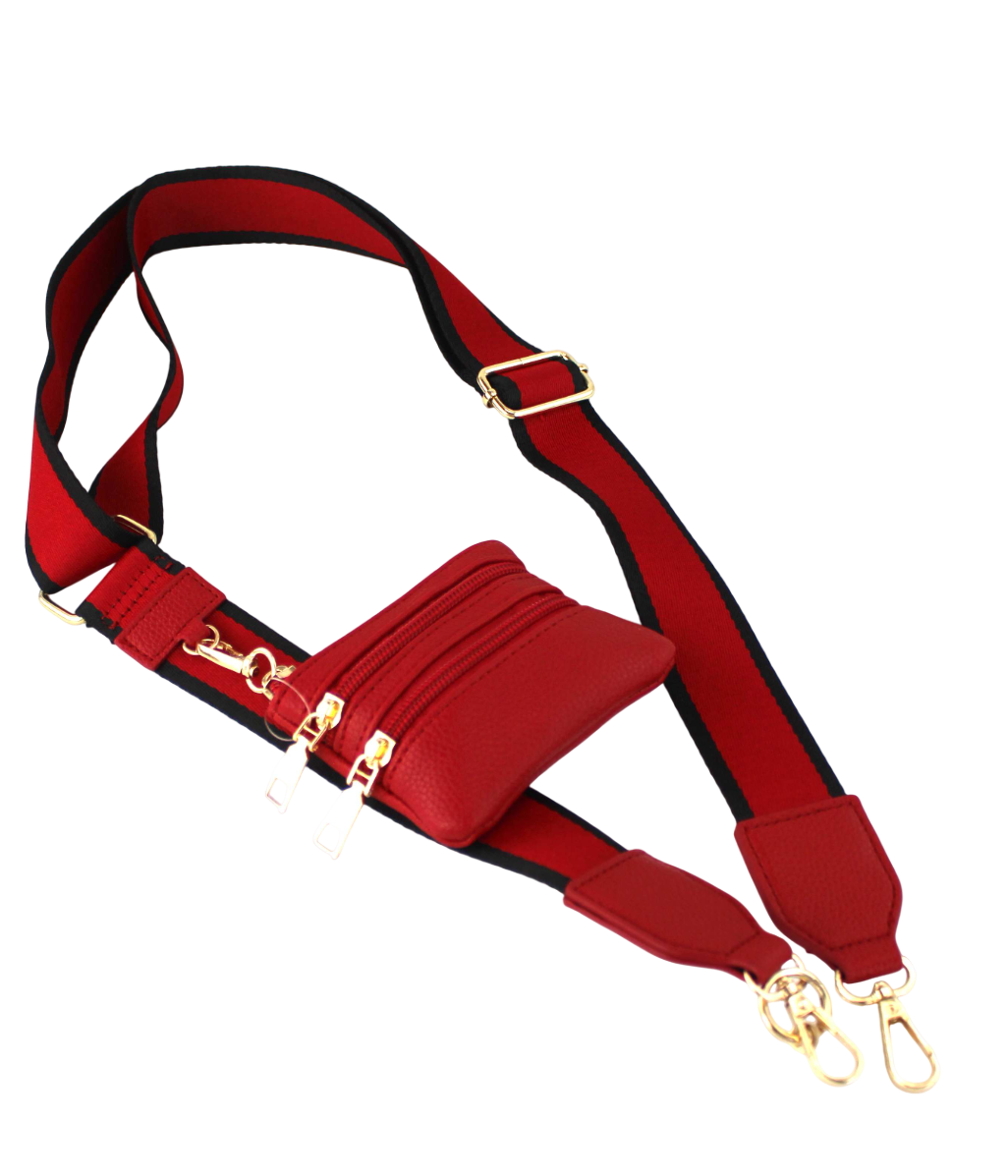 AR New York - Wholesale Crossbody Bag - Women's - C001 - Stripe Clip & Go Crossbody Strap with Pouch3