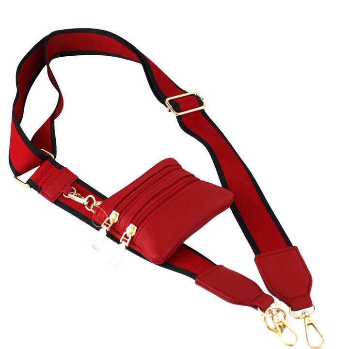 AR New York - Wholesale Crossbody Bag - Women's - C001 - Stripe Clip & Go Crossbody Strap with Pouch3