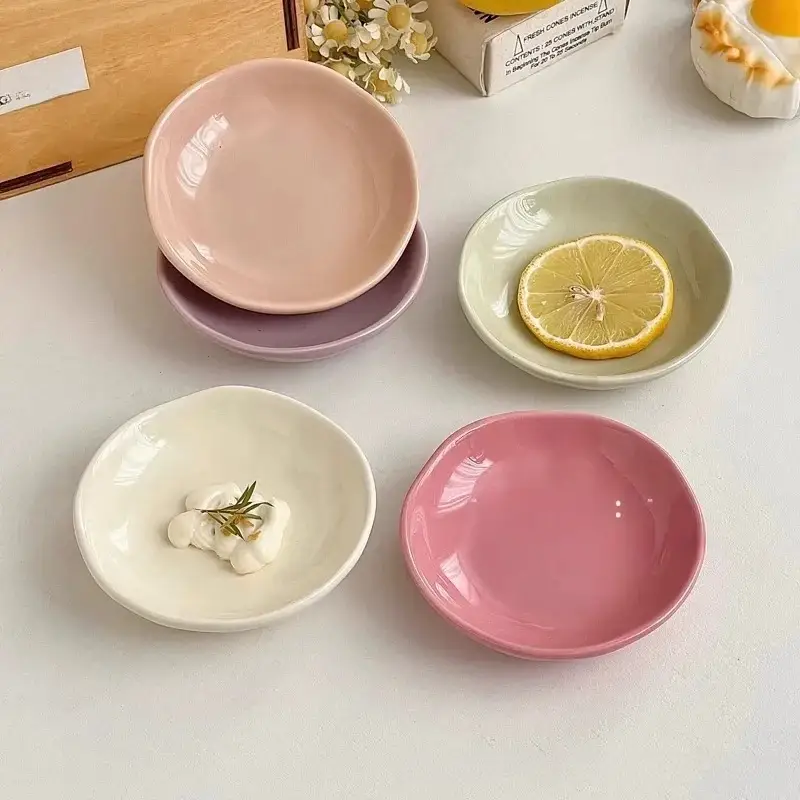 Otterware - Wholesale Condiment/Dip Bowl - Hand-Pinched Pastel Ceramic Irregular Dipping Dishes8