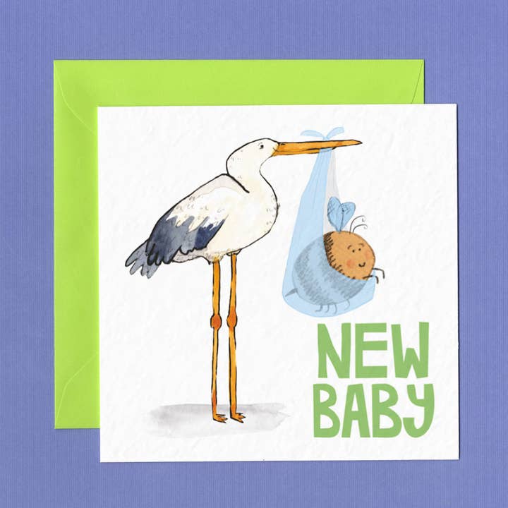 Nouvelle Cigogne pour la vente par Half Pint Print