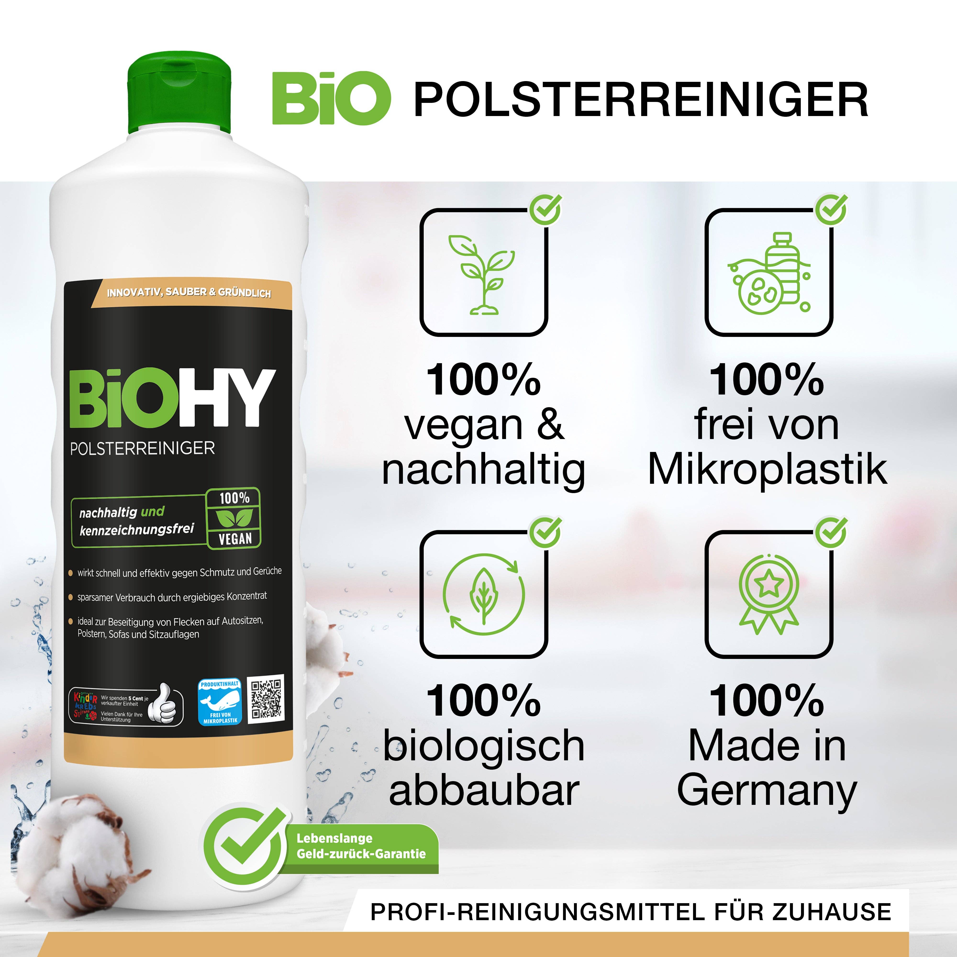 BiOHY - Wholesale Protein/Superfood Powder - BiOHY Upholstery Cleaner, Textile Cleaner, Upholstery Cleaning Agent, Sofa Cleaner, B2B4