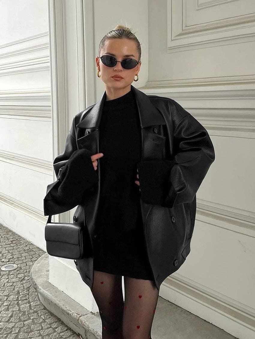 world apparel - Wholesale Leather Jacket - Women's - 2025 Vintage Brown Leather Winter Jacket Timeless Chic13