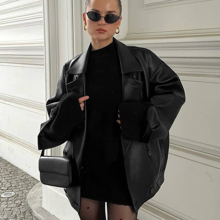 Marayn - Wholesale Leather Jacket - Women's - 2025 Vintage Brown Leather Winter Jacket Timeless Chic15