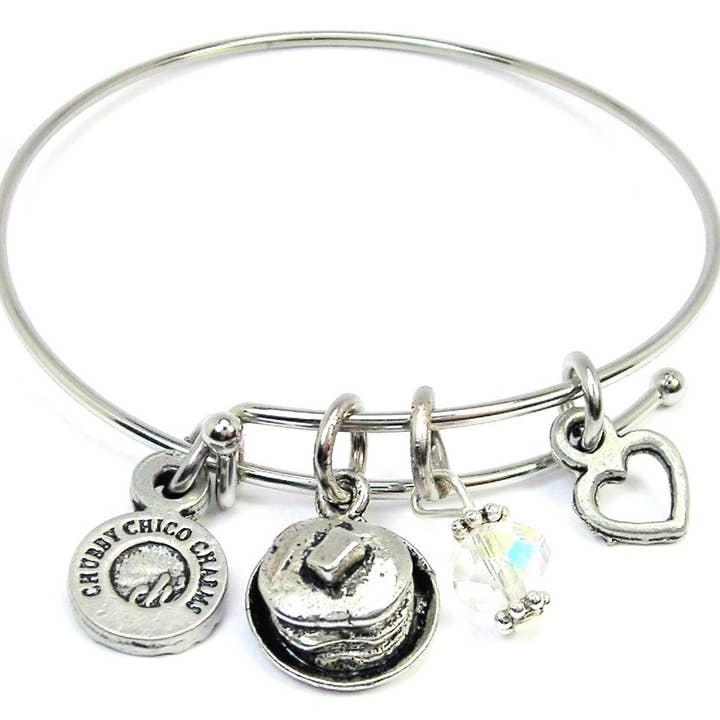 Pandekager udvides armbånd armbånd morgenmad mad Flapjack for engroshandel hos Chubby Chico Charms