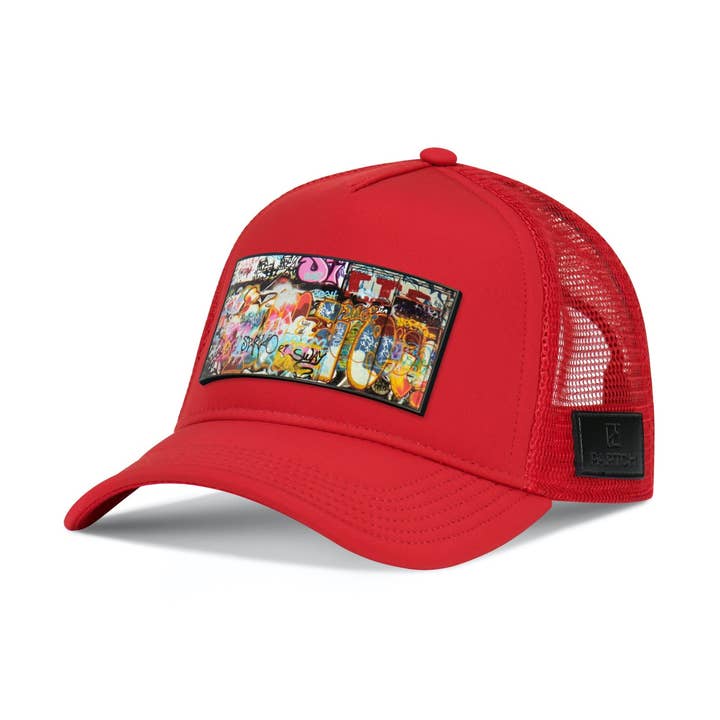 PARTCH Fashion Trucker Cappello rosso rimovibile Dulxy Art PARTCH Clip per la vendita all'ingrosso da parte di PARTCH