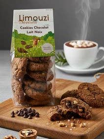 Mjölkchoklad och valnötkaka 150g för wholesale av Limouzi Saveurs