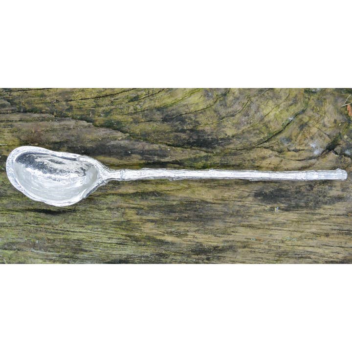 Mussel Jam Spoon, Mussel Spoon, Handcast By William Sturt for wholesale by William Sturt Fine Pewter