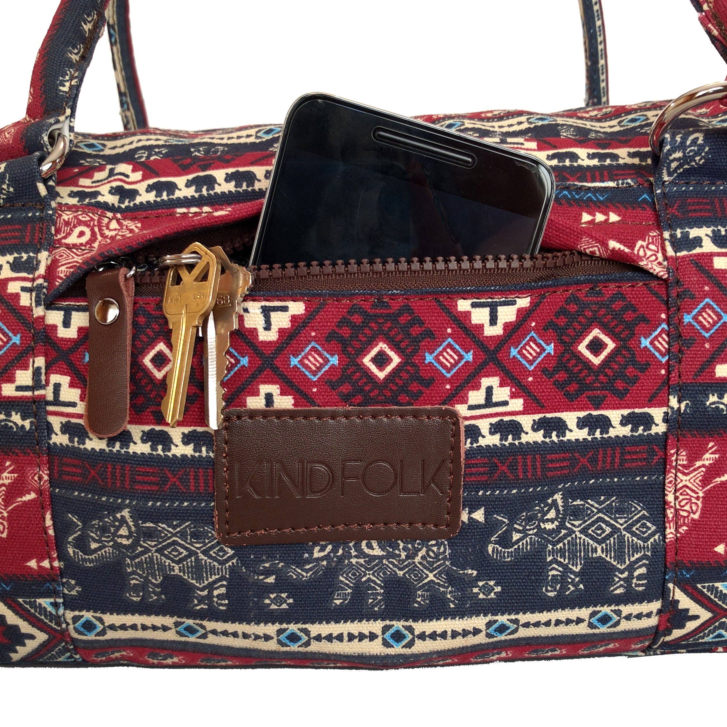 Kindfolk – wholesale Weekender bag – women's – Patterned Yoga Mat Duffel Bag7