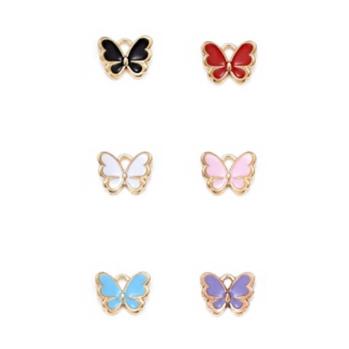 Gold Dainty Butterfly Charm - Assorted for wholesale by The Charm Bar Company
