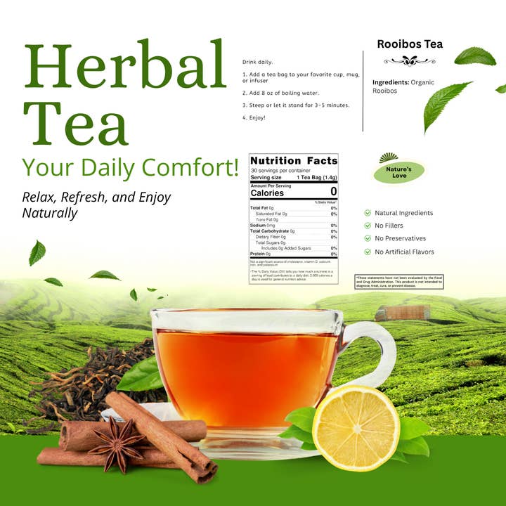 Succus - Wholesale Tea Bags - Rooibos Tea – Calming, Herbal & Naturally Soothing1