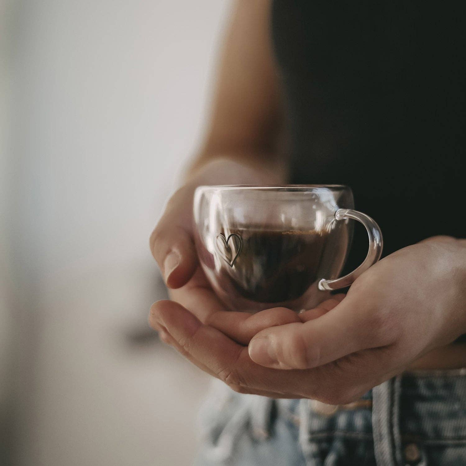 Eulenschnitt - Wholesale Drinking Glass/Cup - Double-Walled Heart Cup Heart 50ml (PU = 6 pcs)7