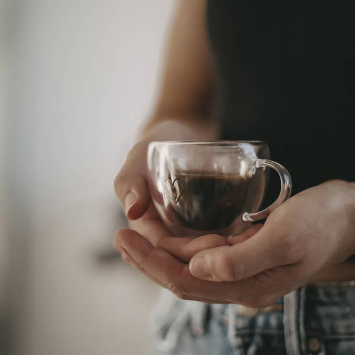 Eulenschnitt - Wholesale Drinking Glass/Cup - Double-Walled Heart Cup Heart 50ml (PU = 6 pcs)7