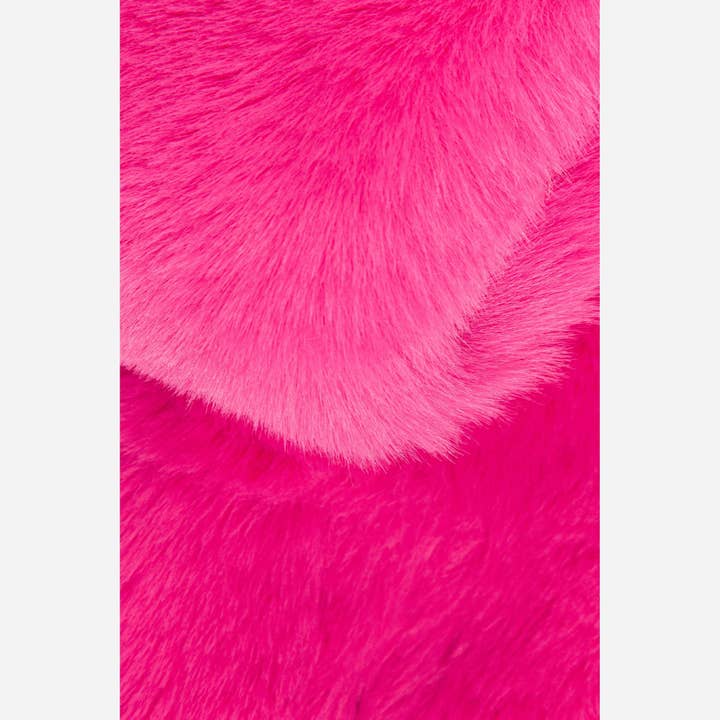 Sarta Accessories - Wholesale Scarf - Women's - Faux Fur Tuck Scarf Fuchsia1