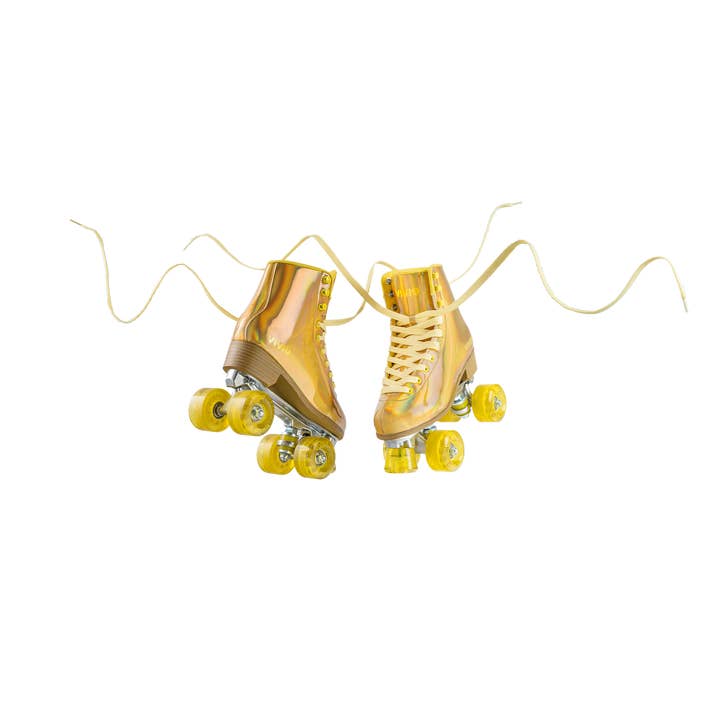 Vivid Skates - Wholesale Sporting Accessories - Vivid Skates Gold Prisma Roller Skates