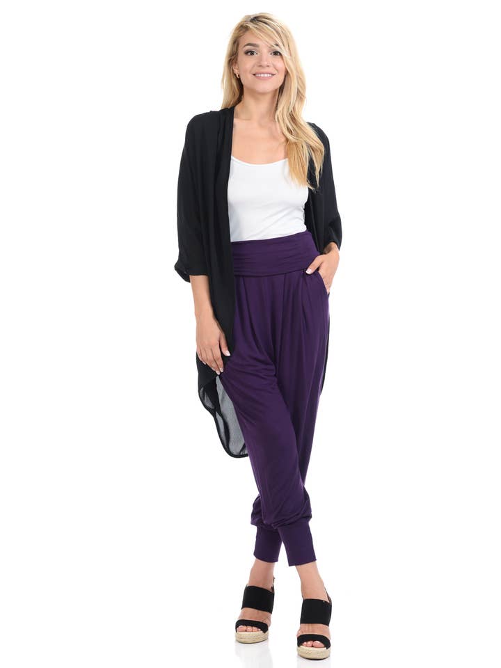 Allium - Wholesale Pants - Women's - Banded Waist Harem Joggers7