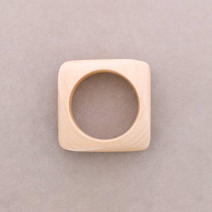 Sonata - Wholesale Snap Jewelry - Square Rigid Wooden Bracelet2