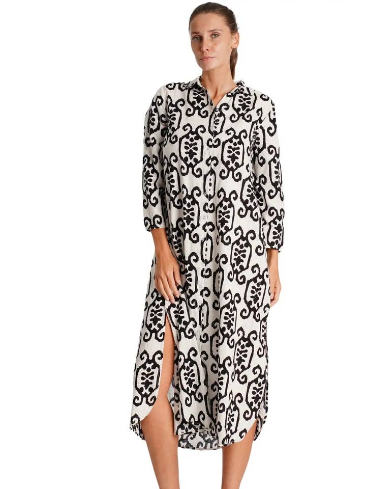 Maxi Shirt Dress for wholesale by La Moda Clothing