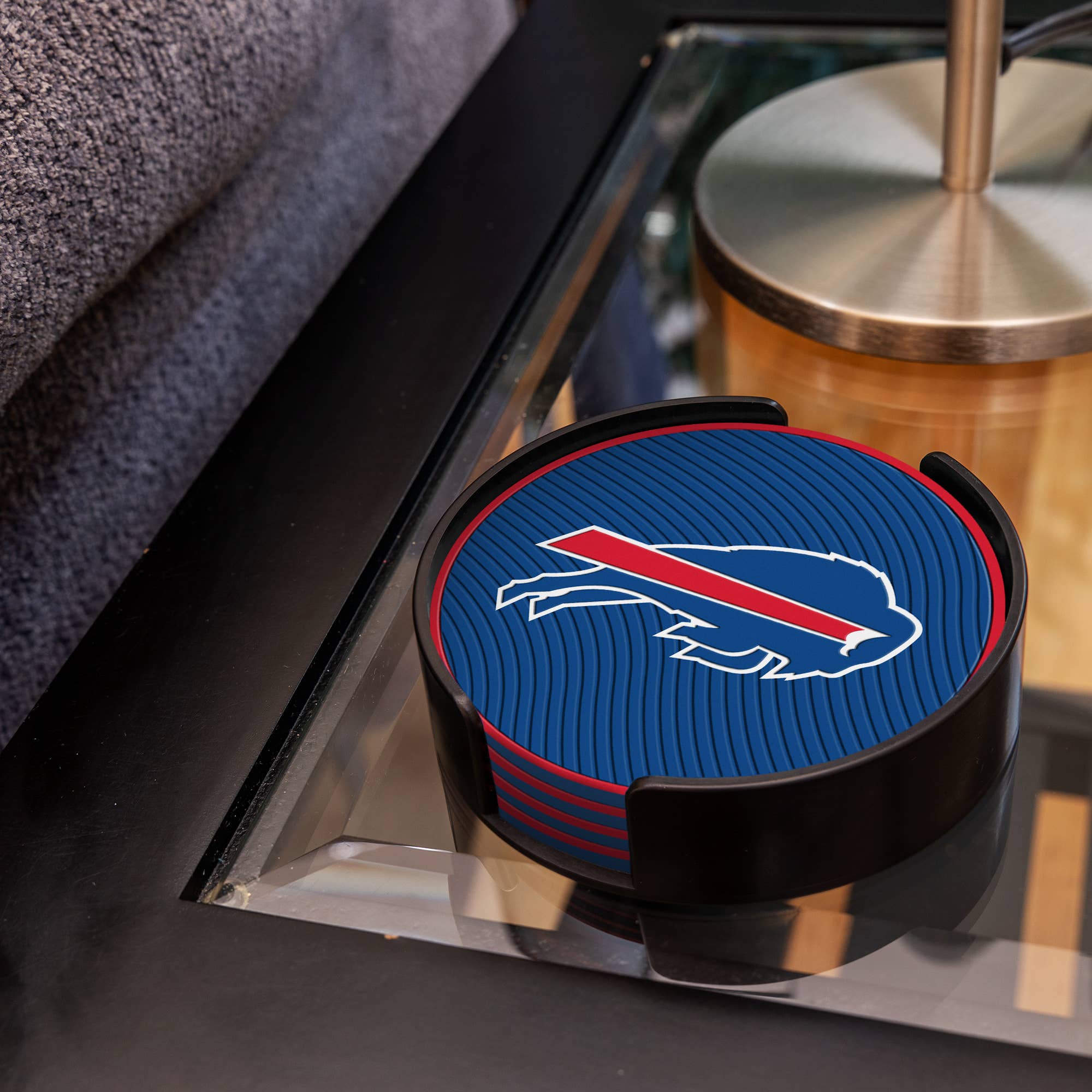 Rico Industries - Wholesale Coasters - Buffalo Bills Molded PVC Coaster (4-Pack)3