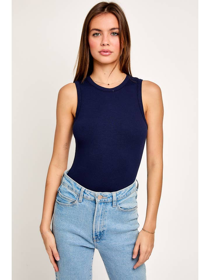 LE LIS - Wholesale Bodysuit - Women's - ROUND NECK SLEEVELESS BODYSUIT17