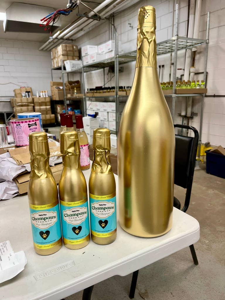 Yappy Hour - Wholesale Pet Treats - Dog - Champaws Dog Champagne | 6ct | Dental1