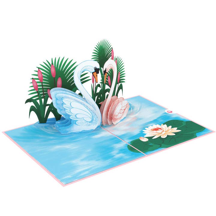 Unipop Cards, LLC - Wholesale Love Card - Pop up card - Swan Love - Valentine pop up card, Love cards5