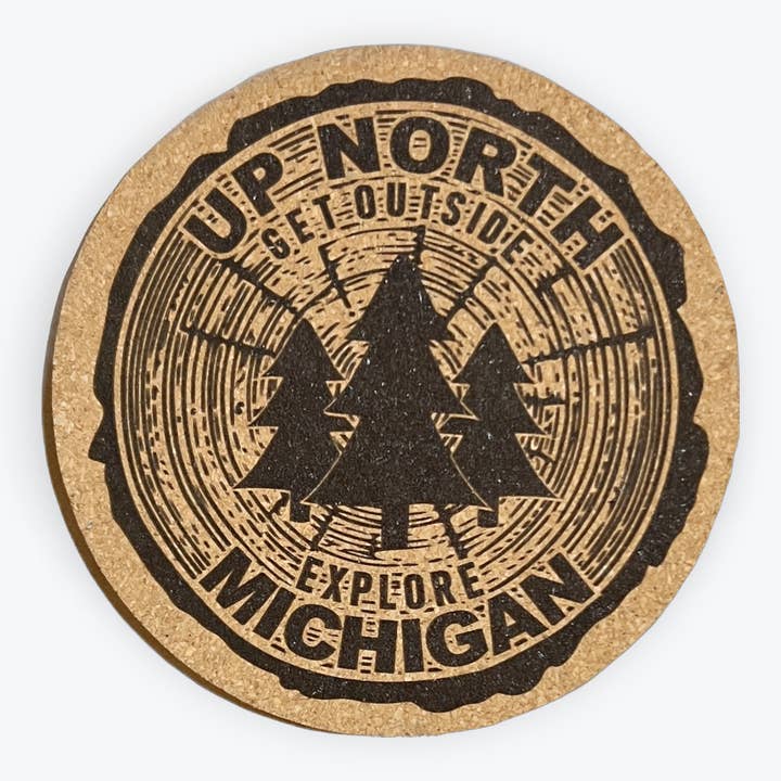 Cork Coaster- Up North Explore and other Purchase Wholesale up north. Free Returns & Net 60 Terms on Faire trending on Faire.