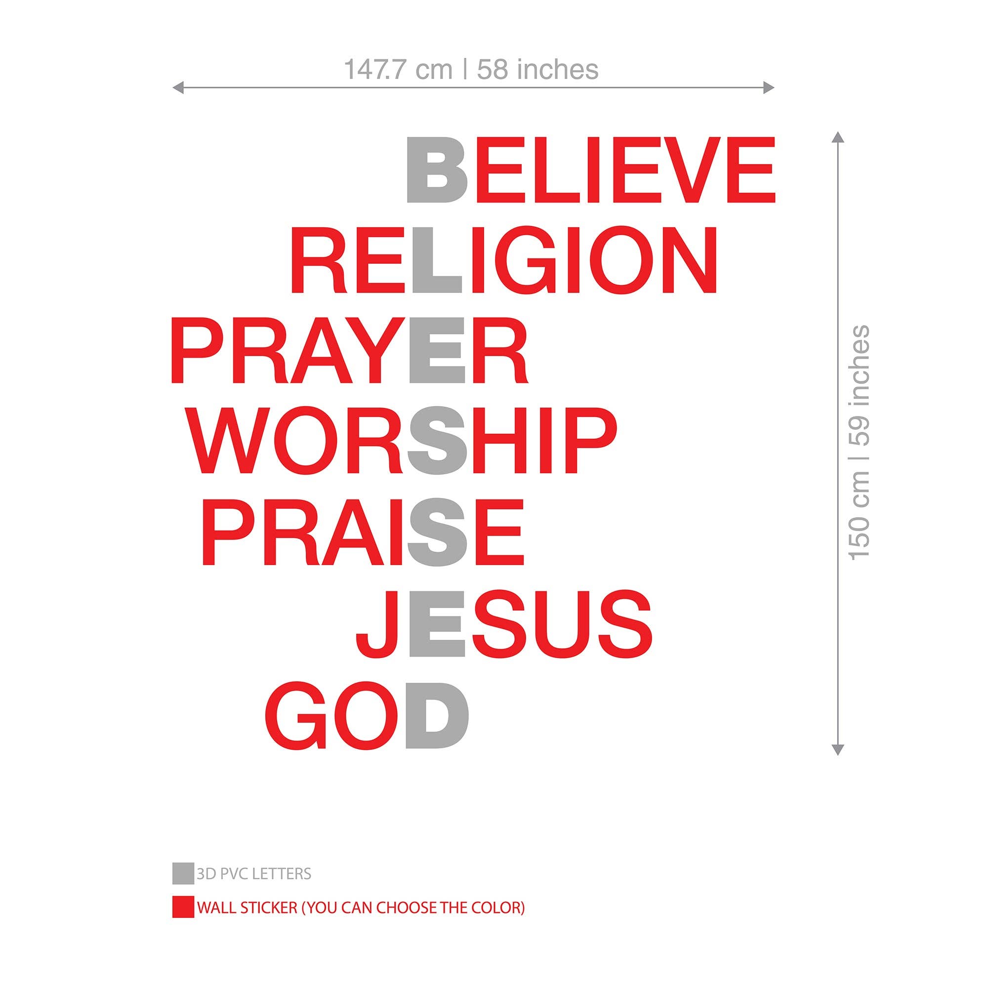 Guipp-Decor - Decoriy - Wholesale Wall Accent - Blessed Crosswords Wall Art4