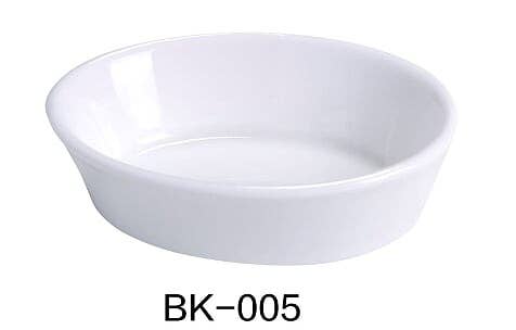 Yanco - Wholesale Baking Dish - 5 1/2" X 3 7/8" X 1 1/2" OVAL BAKING DISH 7 OZ BONE WHITE0
