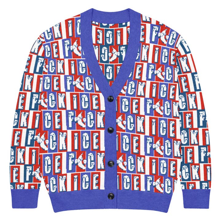 F*ck ICE Cardigan for wholesale by Petty Snacks