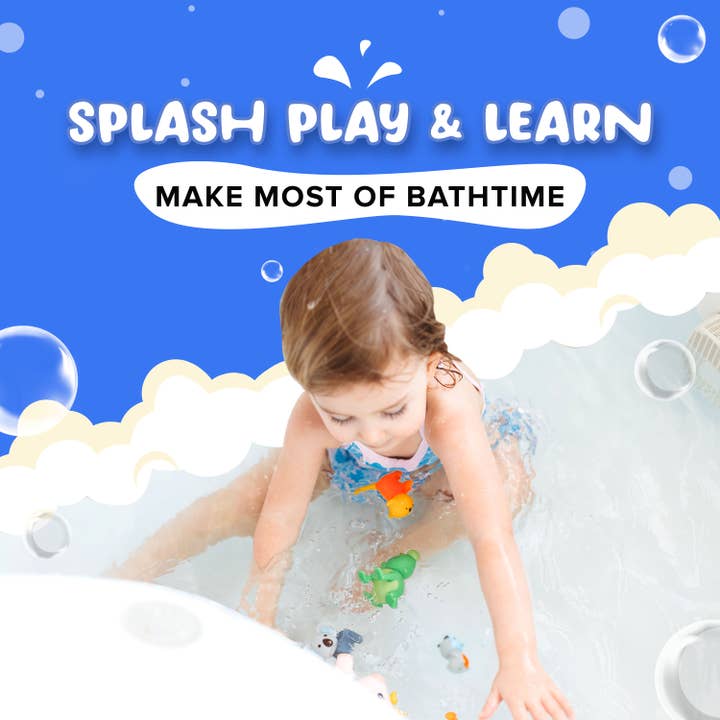 SplashEZ - Wholesale Bath toy – Baby - Bath Toys for Babies & Toddlers (5 Animals/set) - Mold Free3