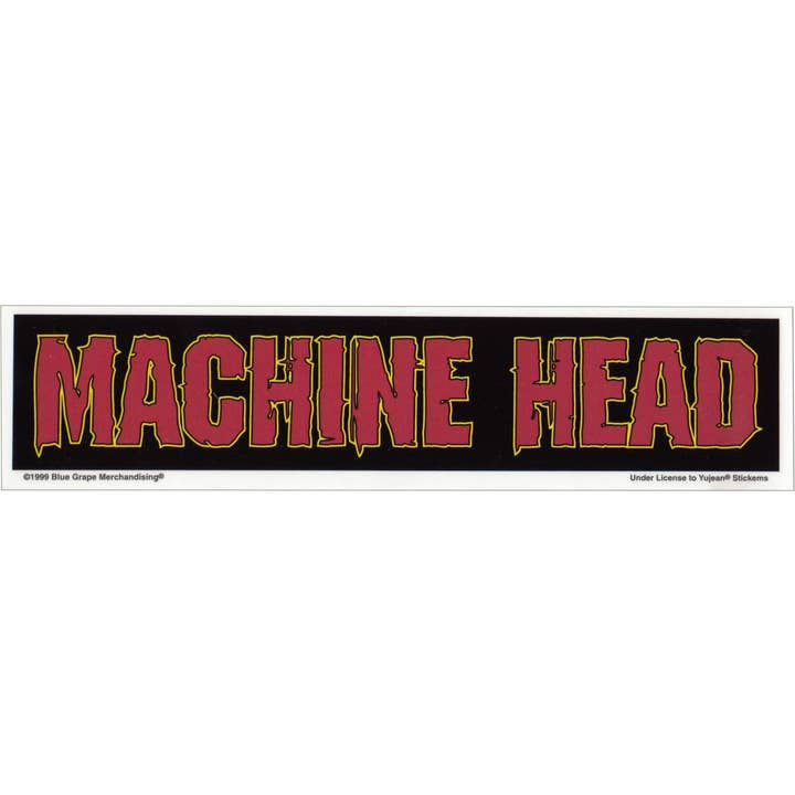 Sticker - Machine Head - Red On Black Logo for wholesale by Square Deal Recordings & Supplies