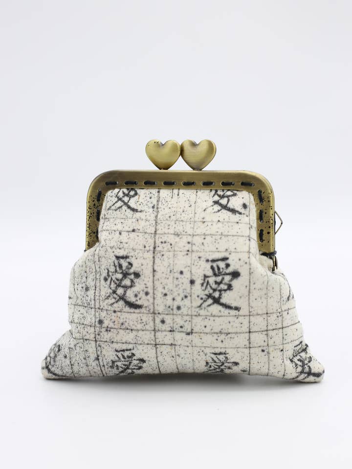 Bolso de algodón reciclado con amor caligrafiado a mano en chino para venta al por mayor de Jianhui London