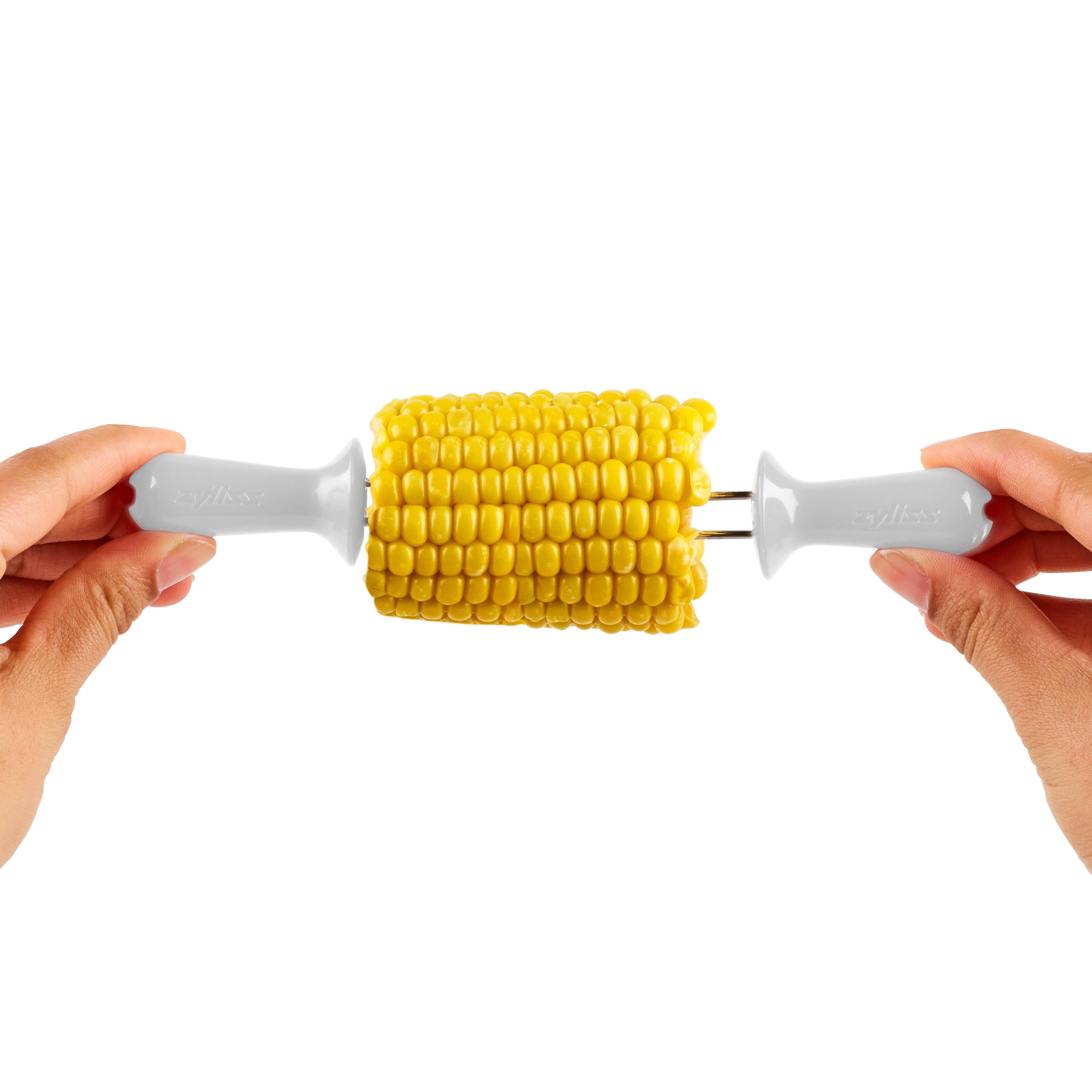 DKHB [Zyliss, Cole & Mason, Swissmar, AdHoc, Ken Hom] - Wholesale Corn Holders/Tools - Zyliss Opaque Interlocking Corn Holders, 6 Pairs4
