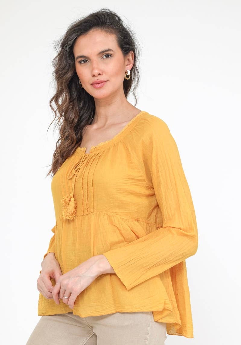 LINEN & COTTON HOUSE - Wholesale Blouse - Women's - 10074 SPRINT SUMMER CLOTHING COTTON BLOUSE11