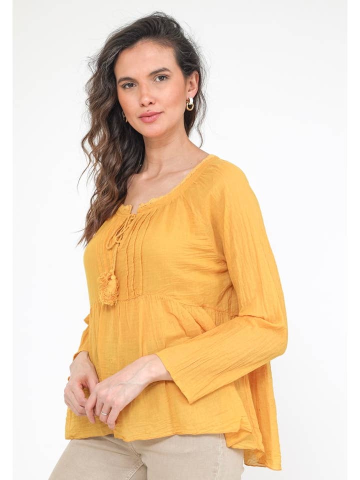 LINEN & COTTON HOUSE - Wholesale Blouse - Women's - 10074 SPRINT SUMMER CLOTHING COTTON BLOUSE11