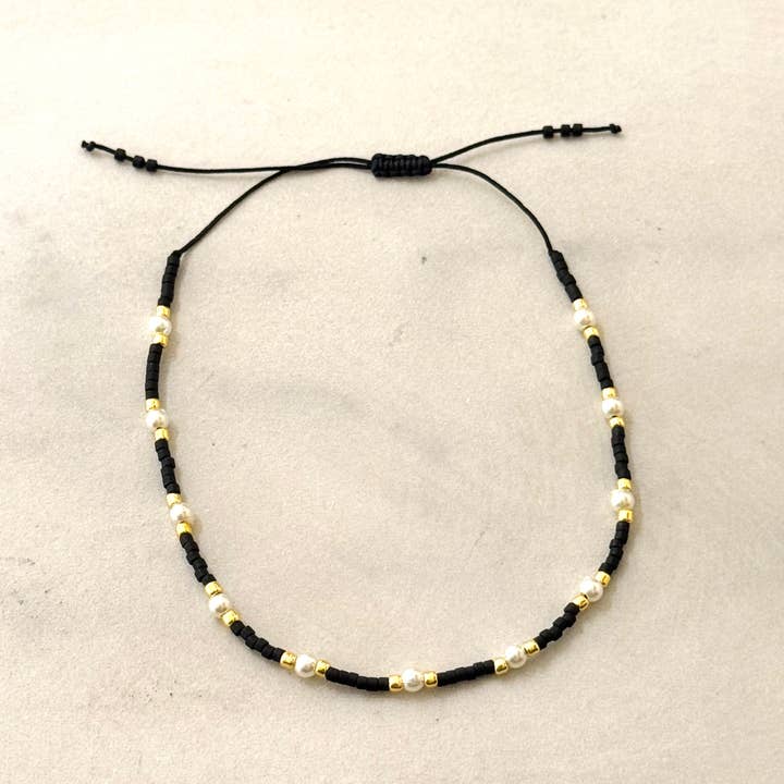 Cassette Barcelona - Wholesale Beaded Bracelet - Corine Adjustable Summer Macrame Bracelet w Color Beads3