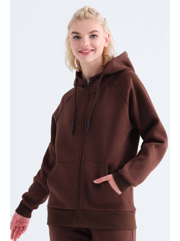 Rockupy - Wholesale Hoodie - Unisex - Chocolate Chris Unisex Zip Up Hoodie4