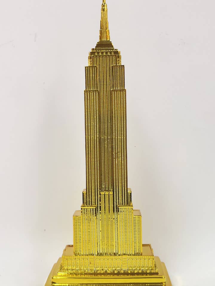 12" Empire State Building Elektropläterat Guld för wholesale av ZIZO USA INC