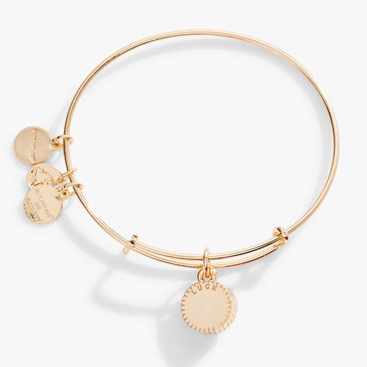 Alex and Ani - Vente Bracelet jonc - Bracelet Jonc avec Breloque de Pierre de Naissance de Mai, Émeraude5