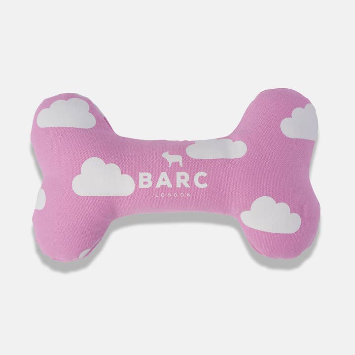Cloud Print Squeaky Dog Bone Toy | Durable Fabric Dog Bone and other Purchase Wholesale dog bone. Free Returns & Net 60 Terms on Faire trending on Faire.