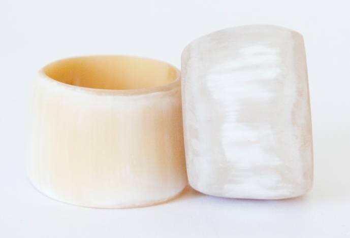World Peaces - Wholesale Napkin Ring - Reclaimed Horn Napkin Rings2