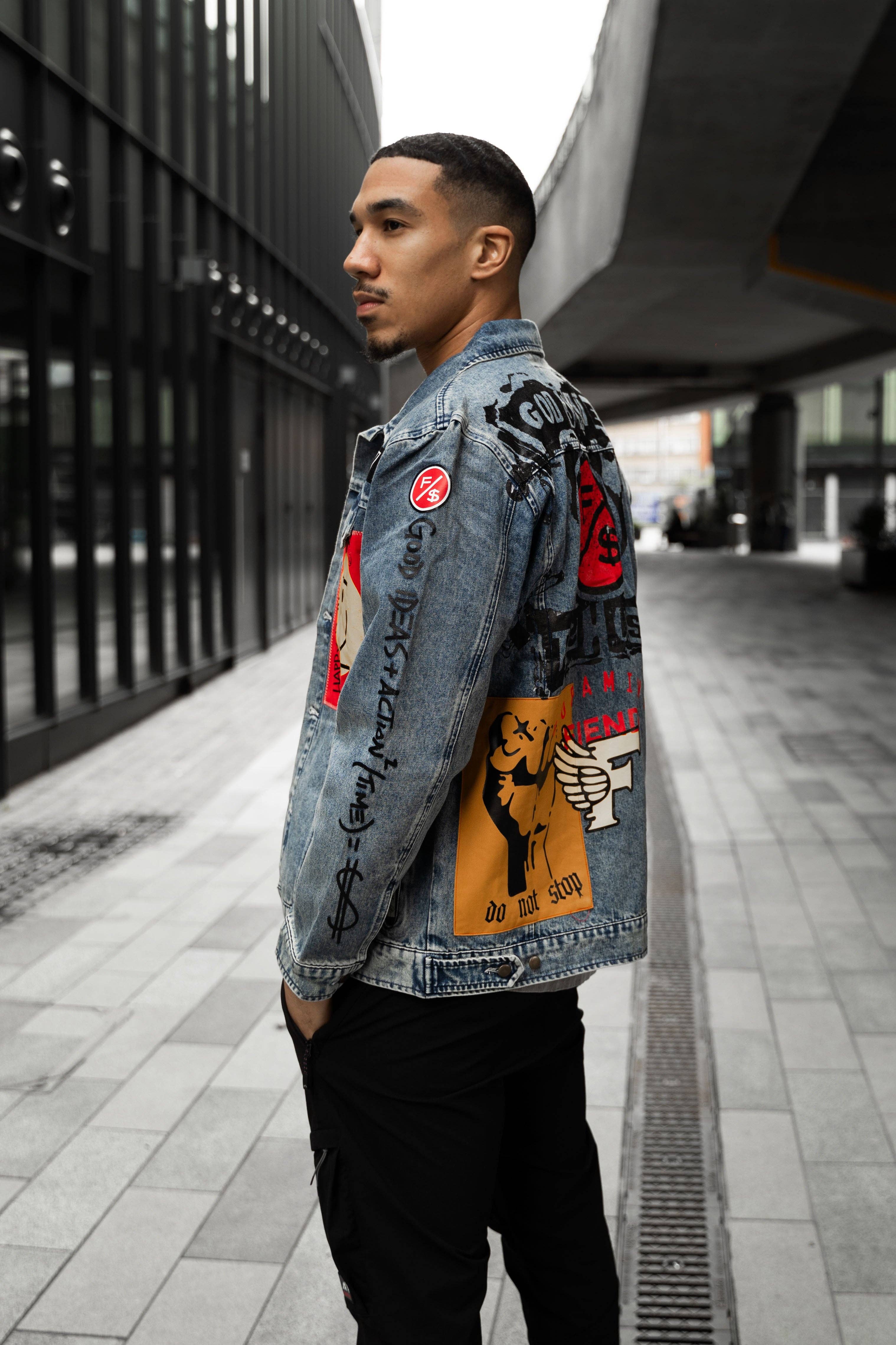 New Rich Denim Jacket (Denim) for wholesale on Faire19