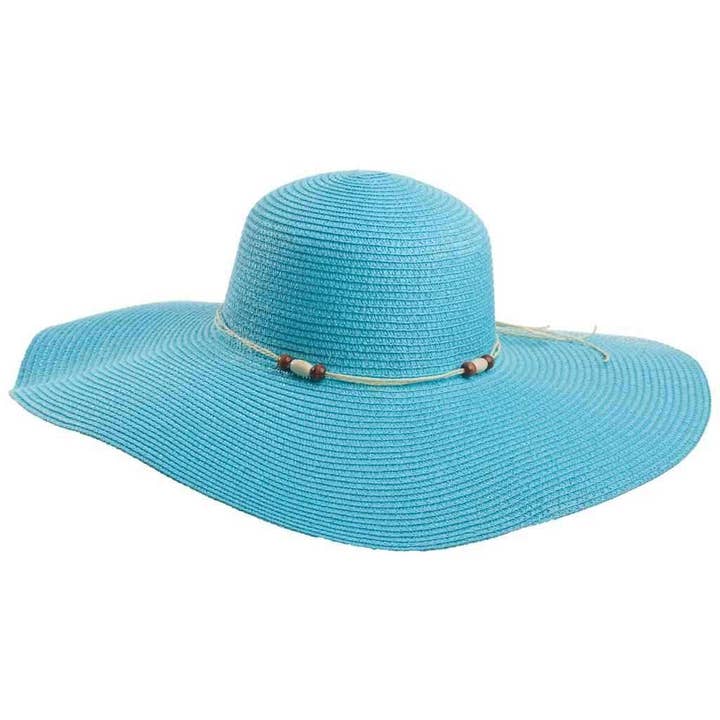 Creaciones Meng – Engroshandel Stråhat – til kvinder – Lady's bredskygget hat med detaljer