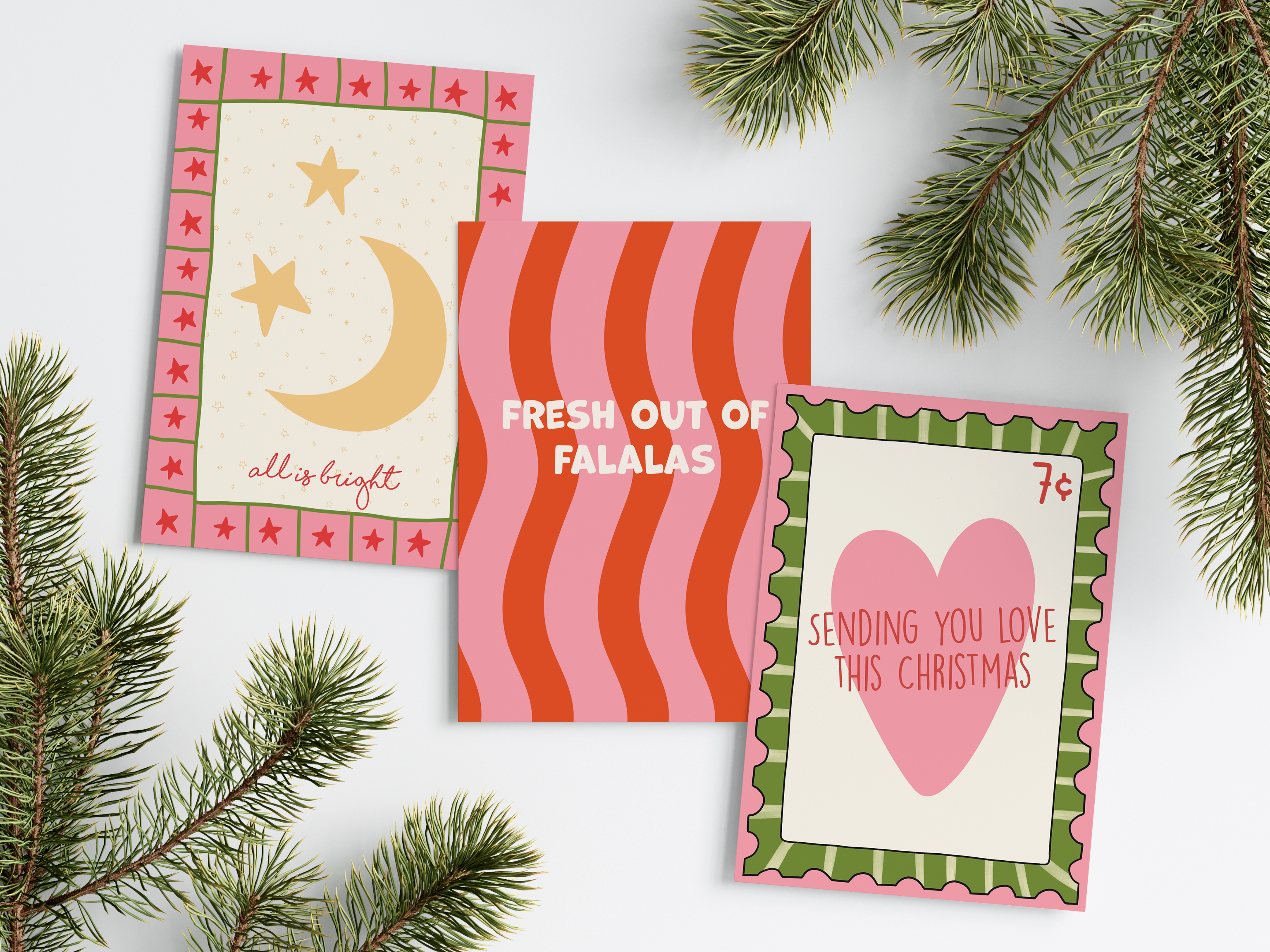 From Rosalie - Wholesale Christmas card - All Is Bright | Christmas Card | Holiday Card | Unique Card2