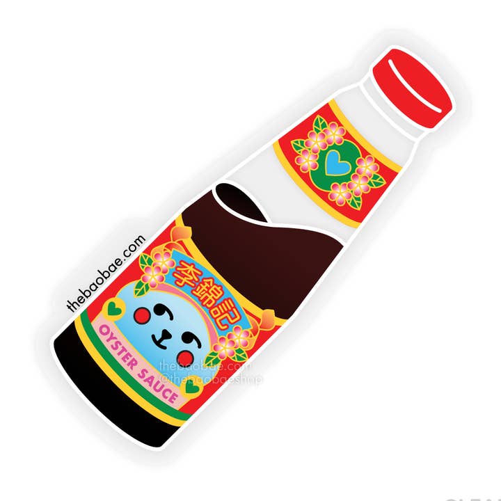 Oyster Sauce Clear Sticker for wholesale by The Bao Bae