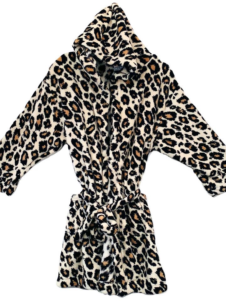Bata de Leopardo Peludo para venta al por mayor de Made With Love & Kisses