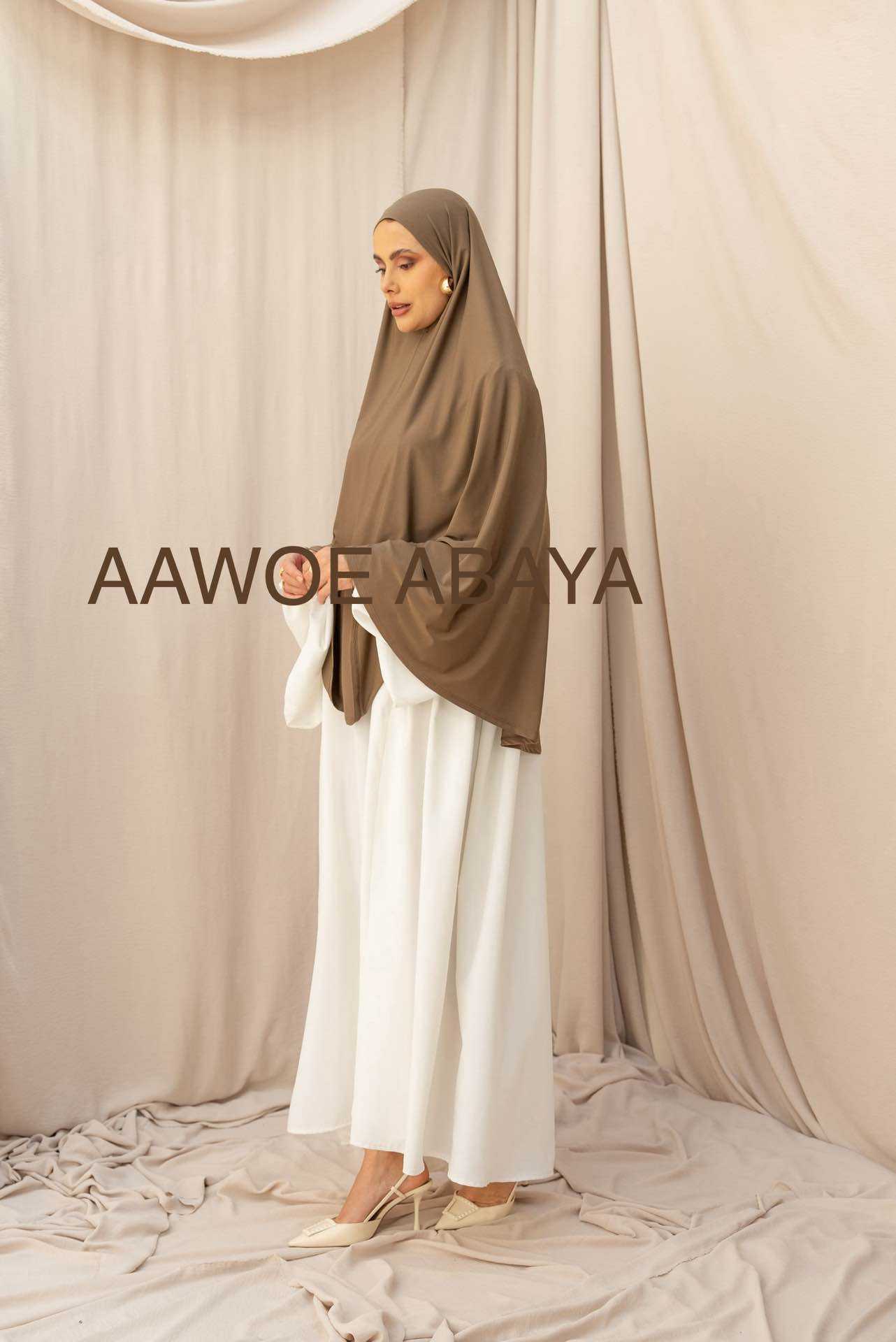 Aawoe Abaya - Wholesale Hijab - Dames - Elegante khimar met lange mouwen - 2418-KH67