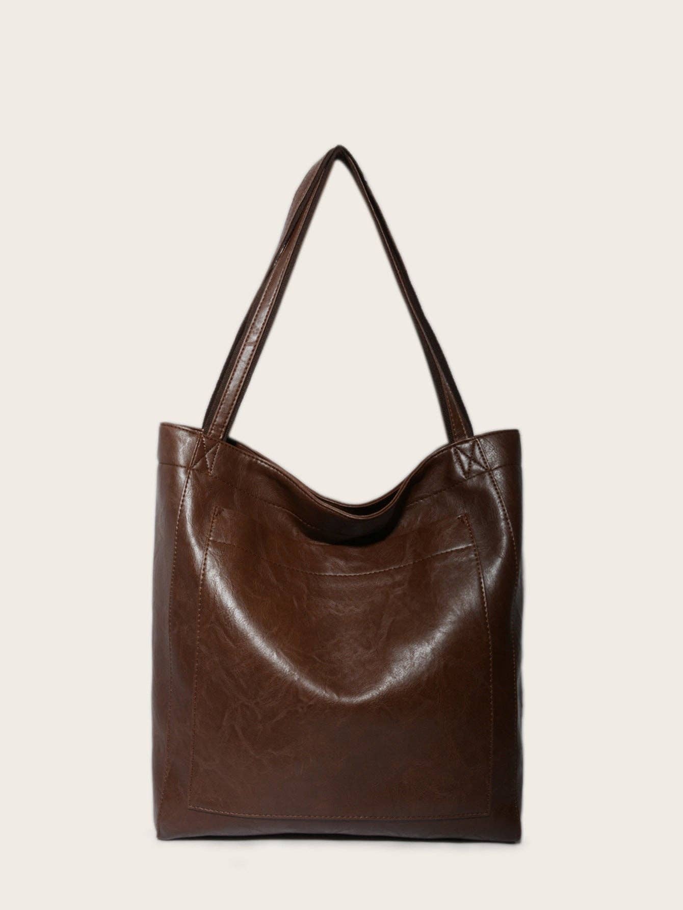 Suhkasana – wholesale Tote bag – Women's – Vintage Soft Leather Tote Bag with Pocket Large Capacity25