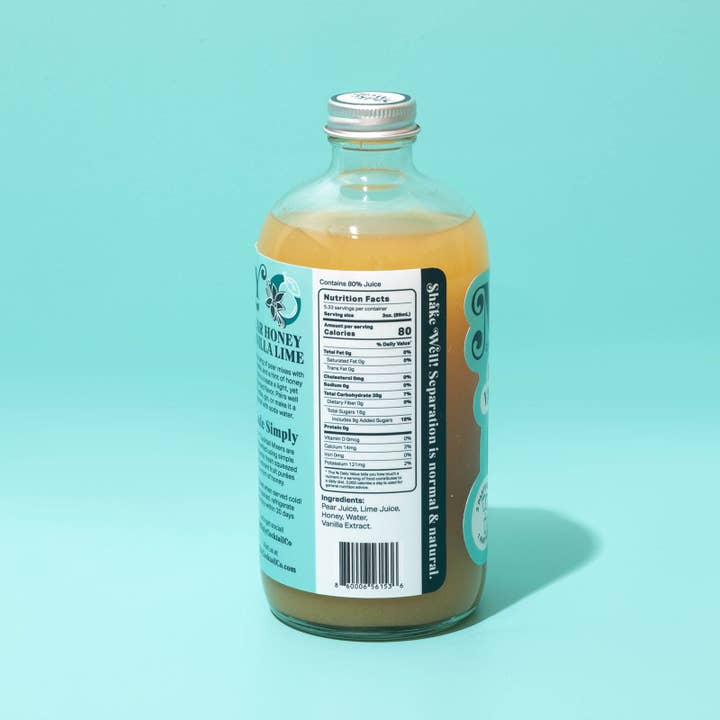 Mixly - Wholesale Cocktail Mix/Syrup - Pear Honey Vanilla Lime Mixer